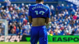 Madrid, Espagne 30 septembre 2023 : Match de Ligue entre Getafe F. C et Villareal. Mason Greenwood de dos.