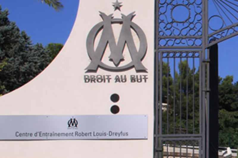 Entrée du centre d'entraînement Robert Louis-Dreyfus de l'Olympique de Marseille