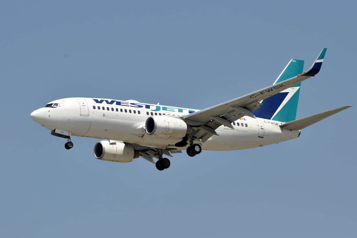 Avion de westjet