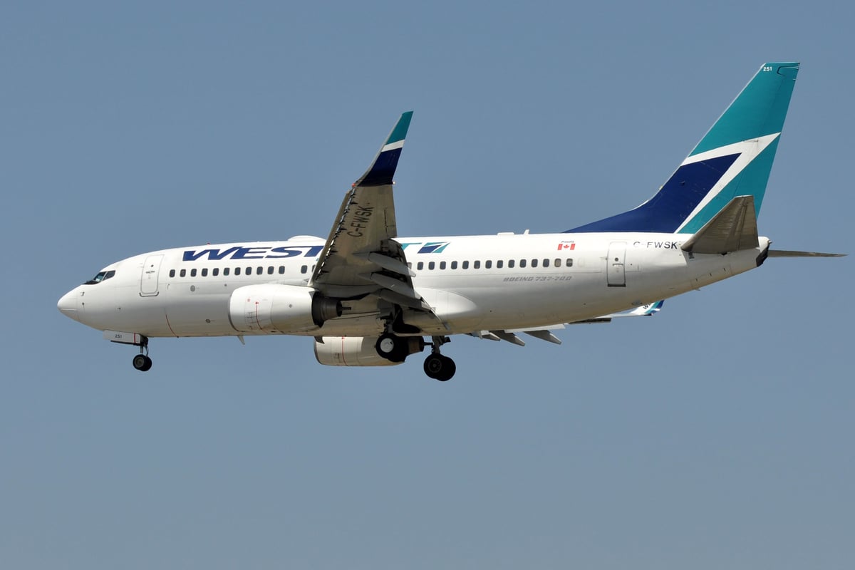 Avion de westjet