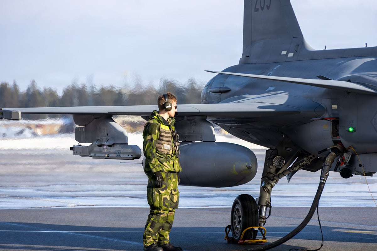 Avion militaire — Sweden