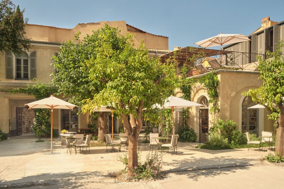 Historic buildings and gardens at Hôtel du Couvent in Old Nice