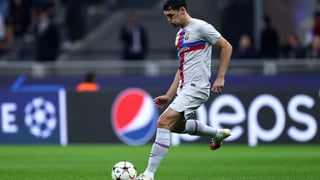 Christensen durant un match officiel avec le maillot du FC Barcelona