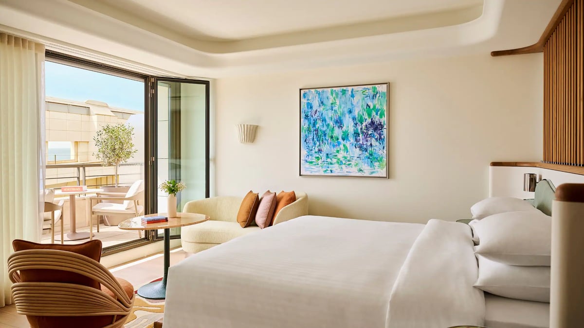 Renovated room at Hôtel Palais de la Méditerranée