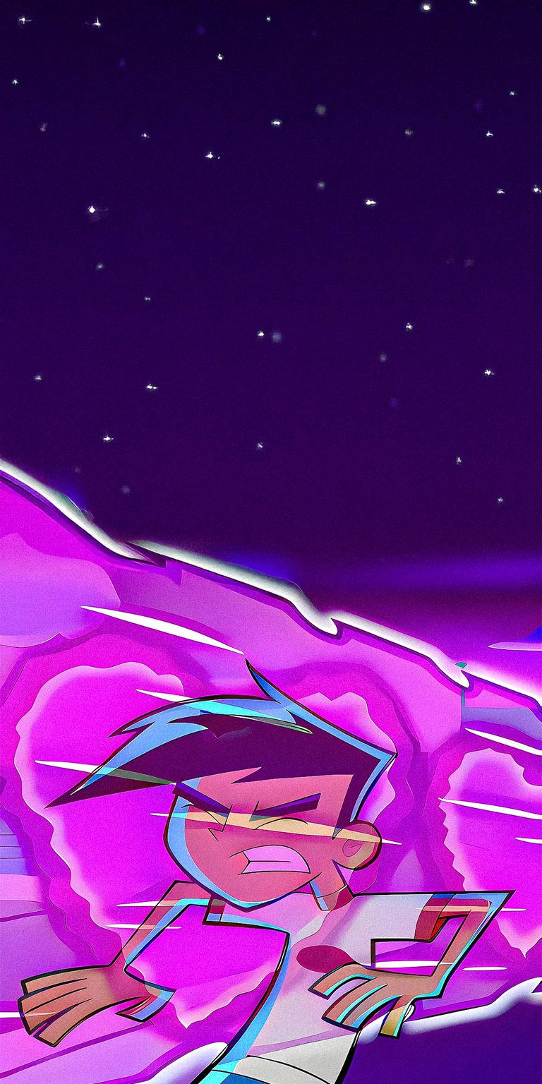 Danny Phantom cartoon action wallpaper iPhone