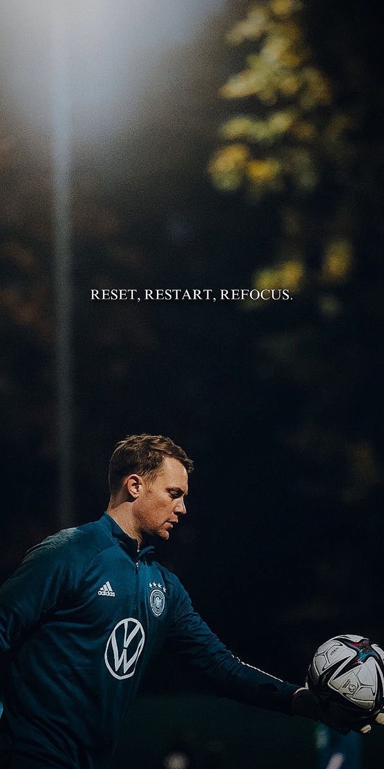 Manuel Neuer quote wallpaper 4k iPhone