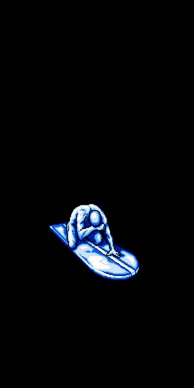 Silver Surfer pixel art wallpaper HD