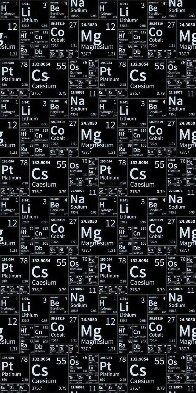 Periodic table wallpaper mobile HD