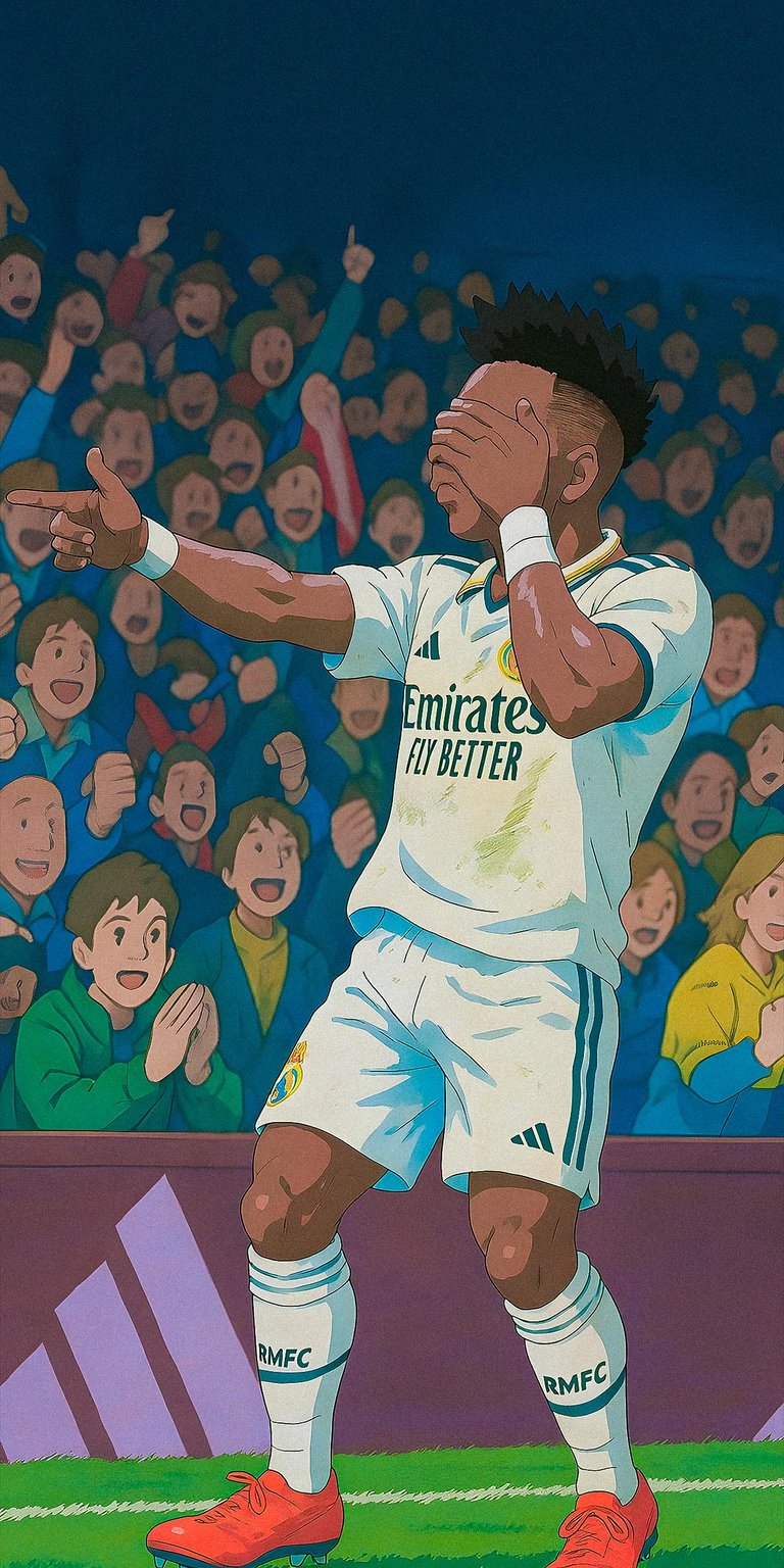 Vinicius Junior in Ghibli Style Wallpaper HD
