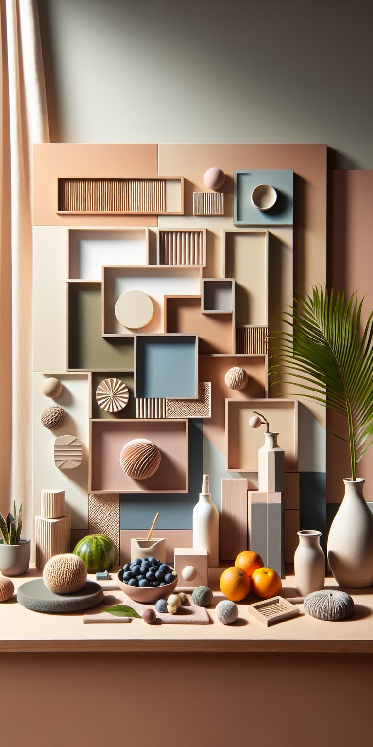 Kitchen design with some kind of fruits wallpaper