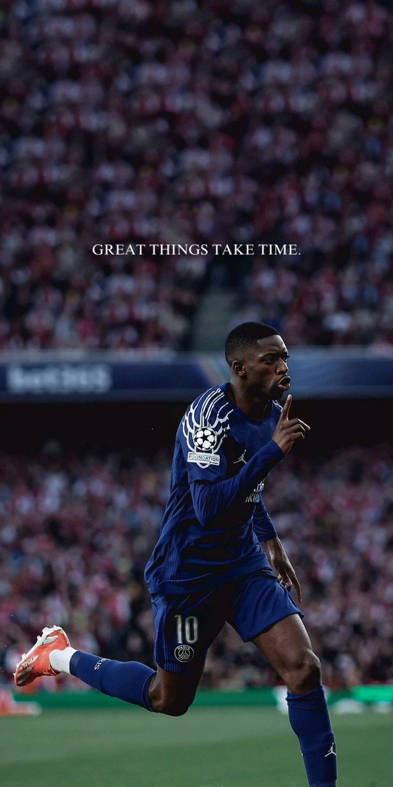 Ousmane Dembélé quote wallpaper 4k iPhone