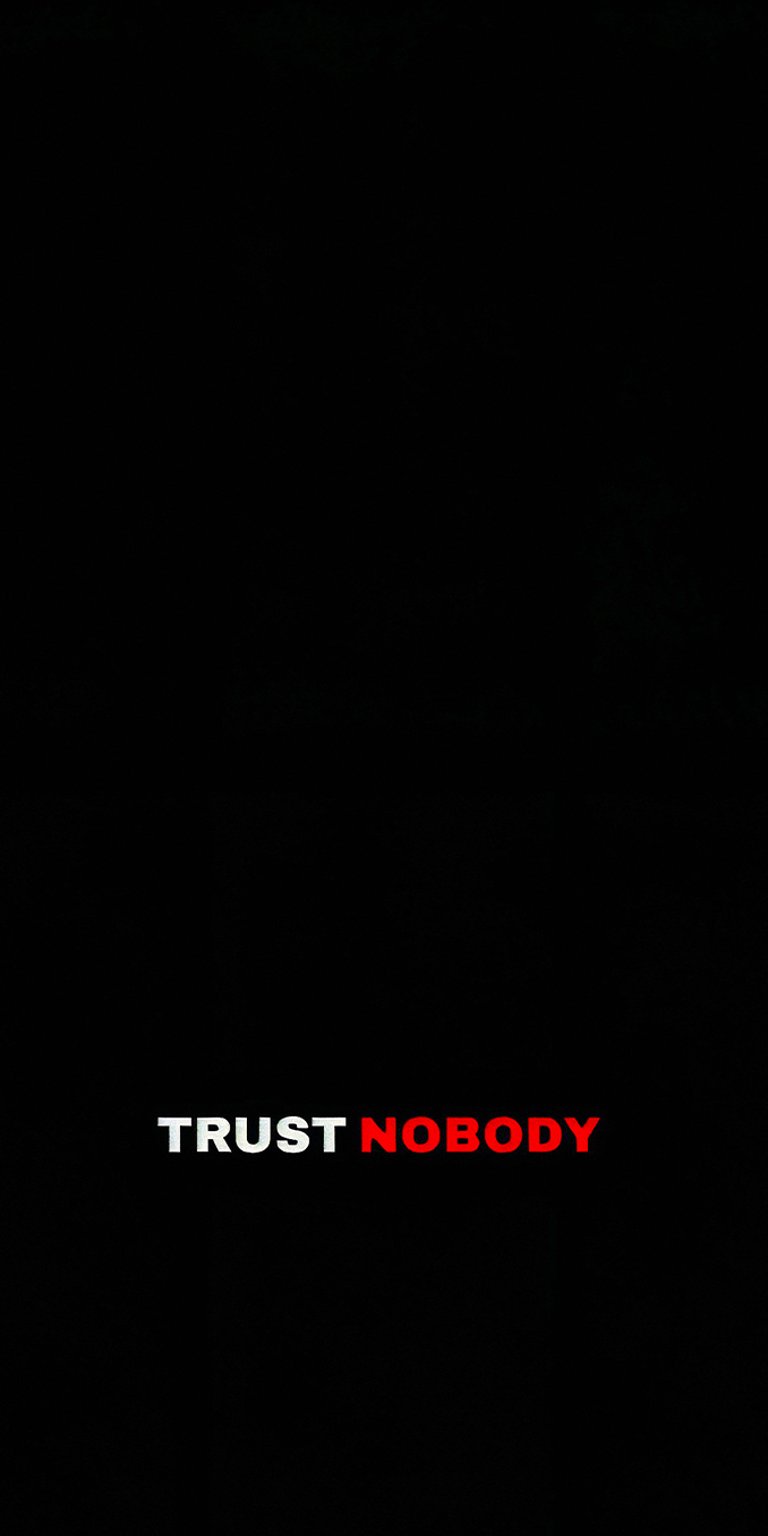 Trust nobody cringe wallpaper iPhone 4K