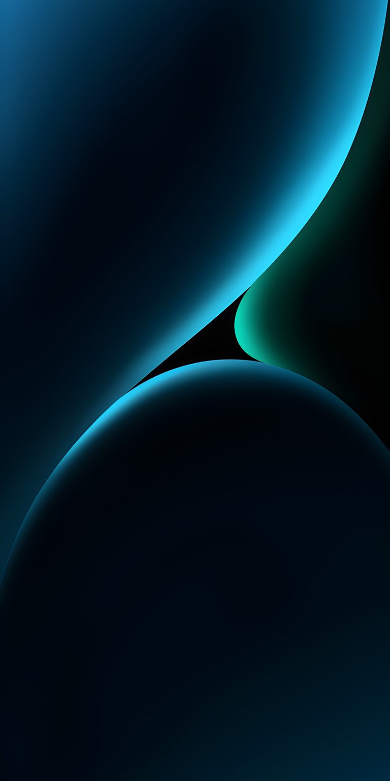 Elevate your iPhone's display with this stunning 4K abstract wallpaper. Featuring a smooth gradient, turquoise curves, and dark shadows, this wallpaper provides a modern and sleek aesthetic.