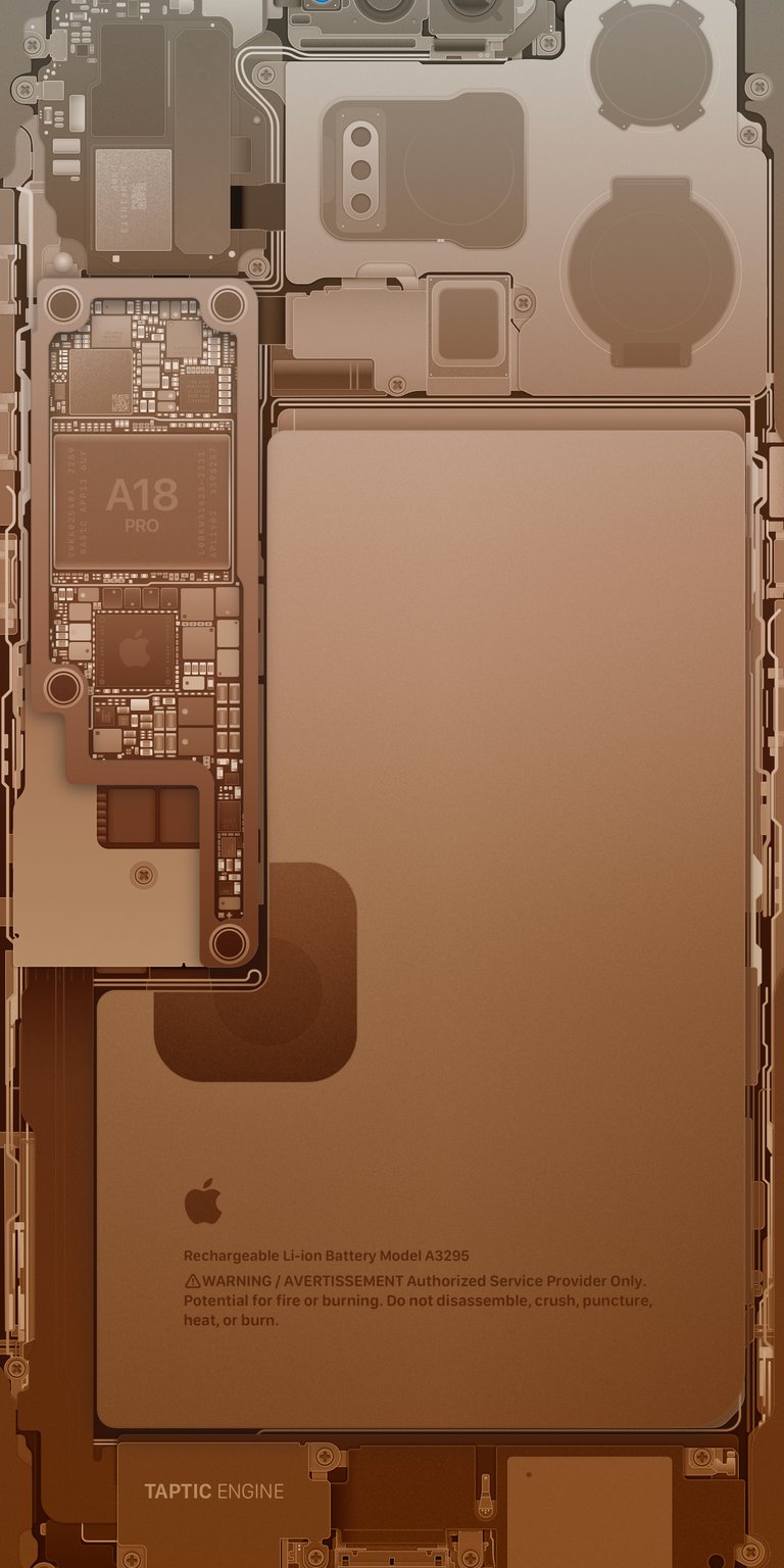 Phone back chips rose gold shade wallpaper