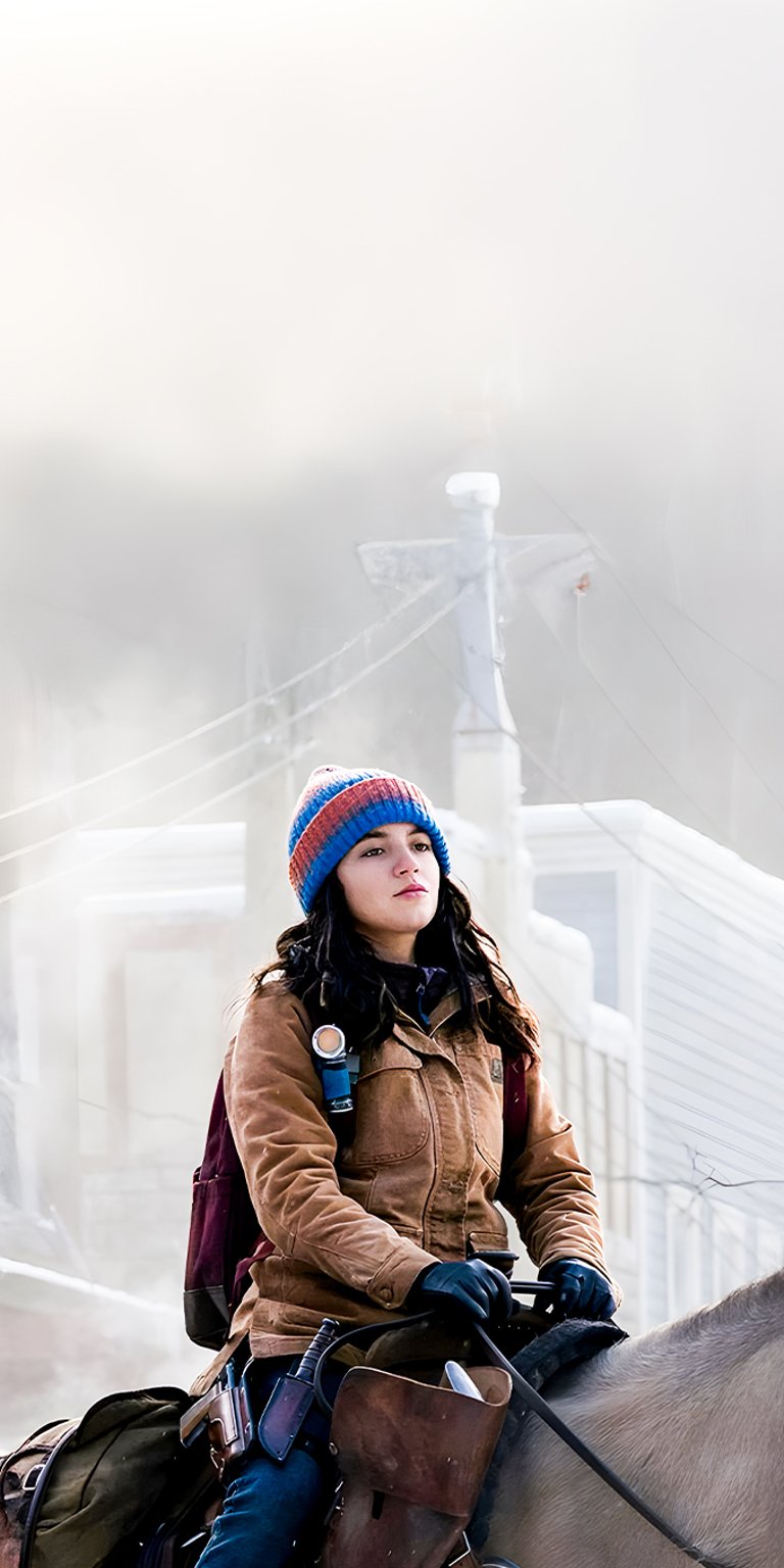 Dina riding a horse wallpaper iPhone 4K