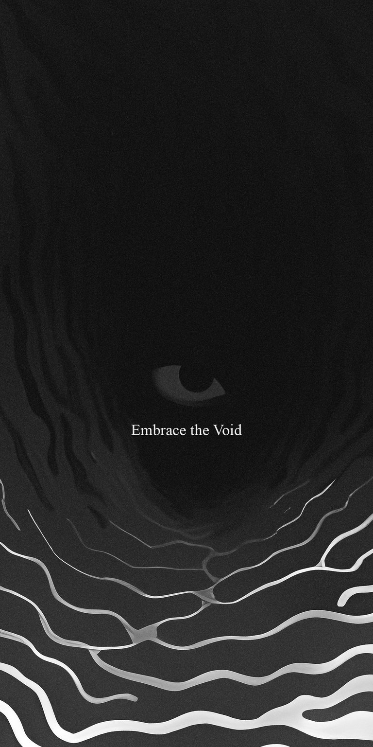 Embrace the Void quote wallpaper 4k iPhone