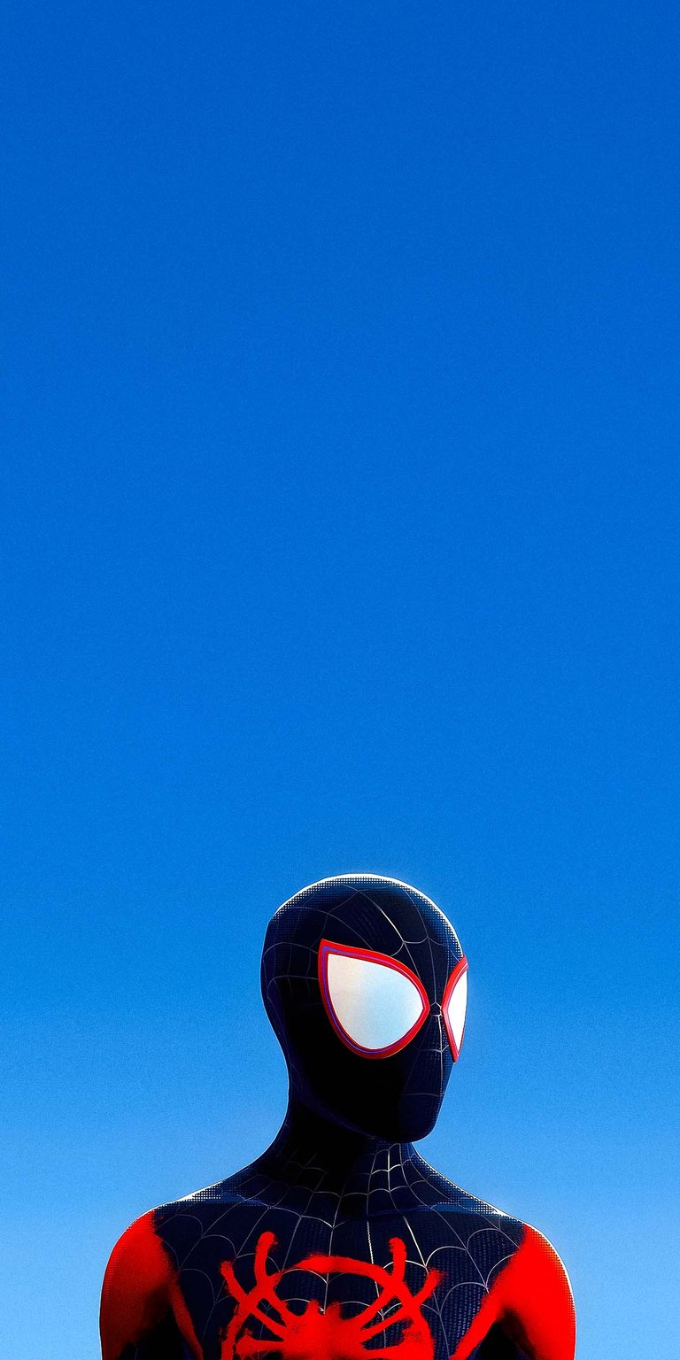 Spiderman Miles blue clear sky wallpapers