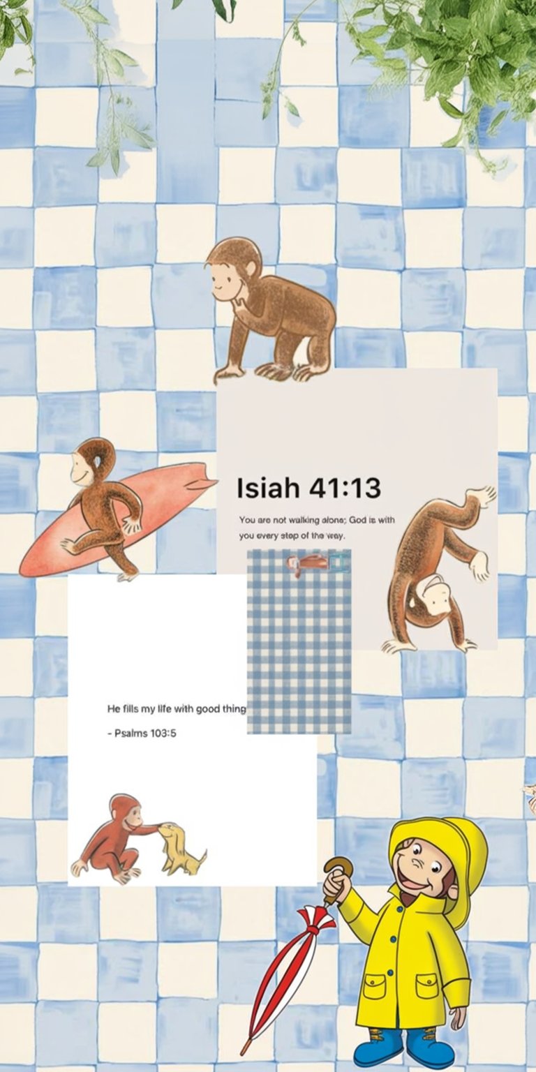 Curious George monkey Isiah 41 13 wallpaper iPhone 4K