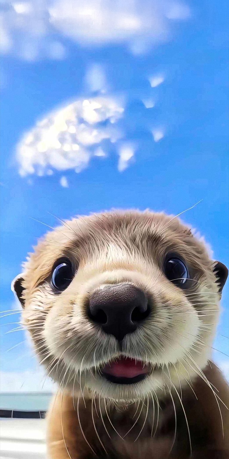Otter life wallpaper for iPhone