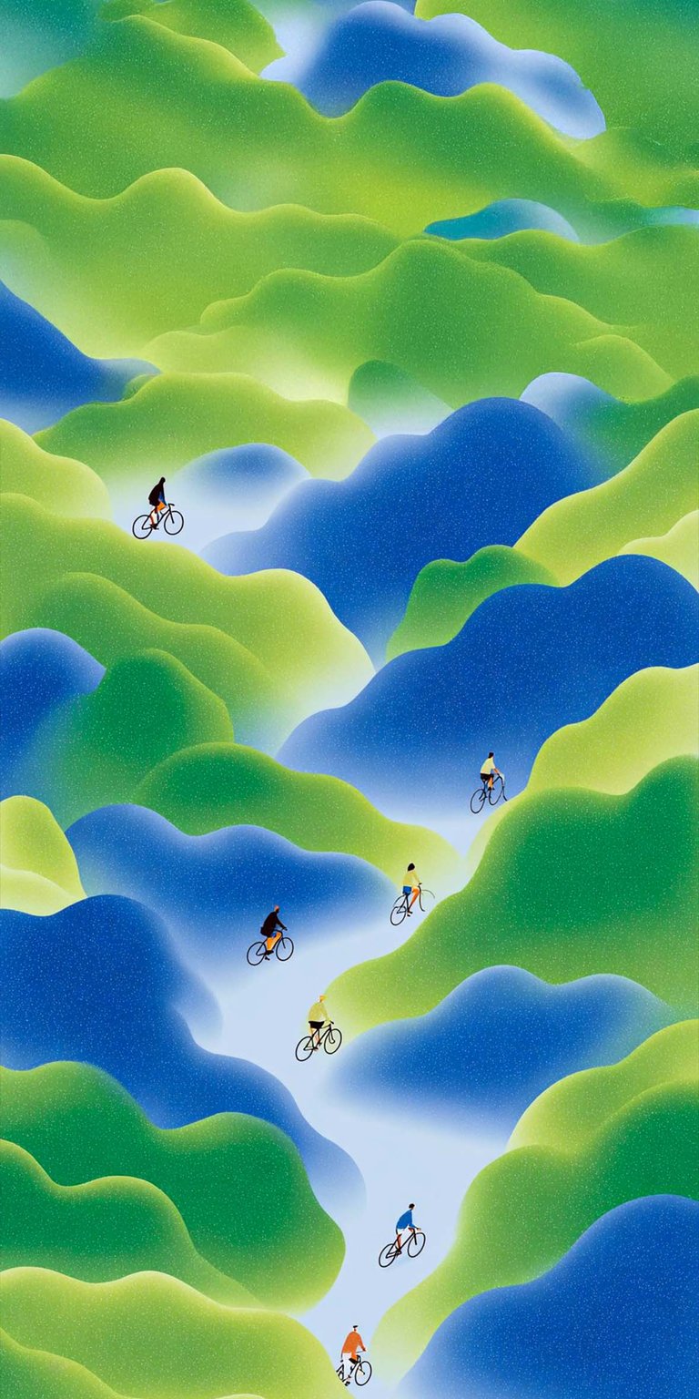 Life is beautiful bike wallpaper iOS