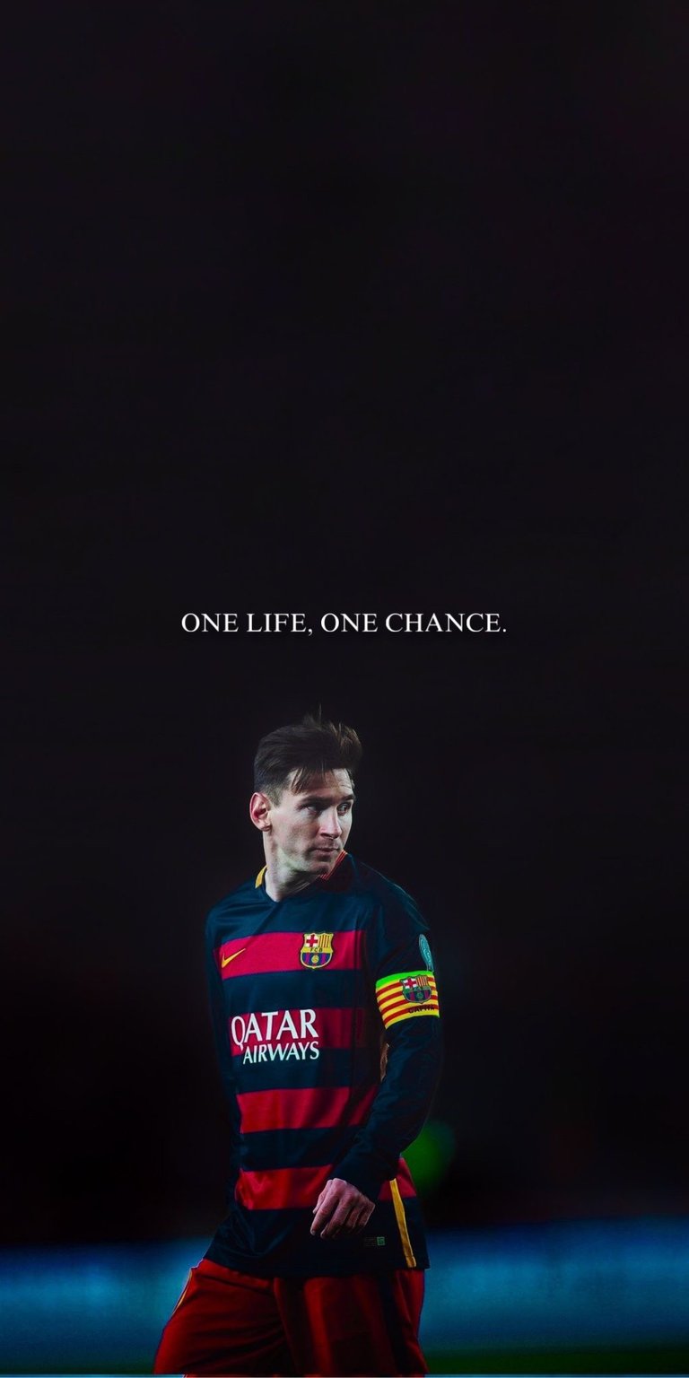 Download this stunning Lionel Messi 4K wallpaper featuring the legendary forward in his iconic Barcelona kit. This high-resolution mobile wallpaper captures Messi's focused intensity against a dark, cinematic background, making it the perfect 4K background for any iPhone.