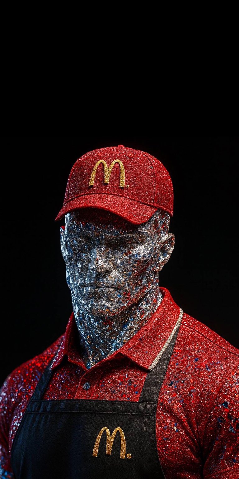 Decorate your device with this McDonalds diamond Silver Surfer iPhone wallpaper 4K