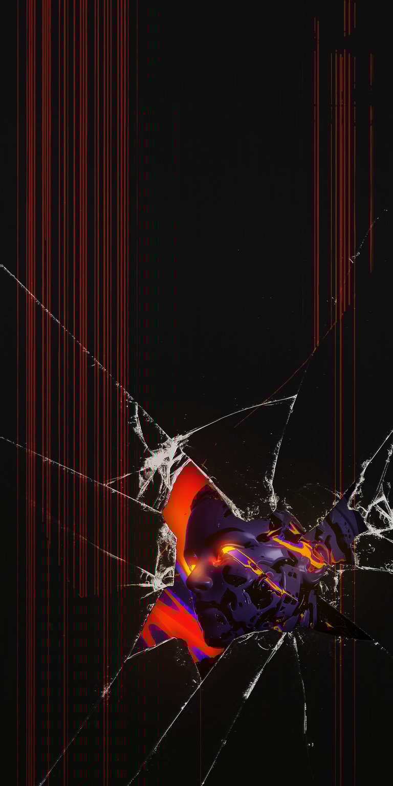 Broken screen wallpaper iPhone 4k