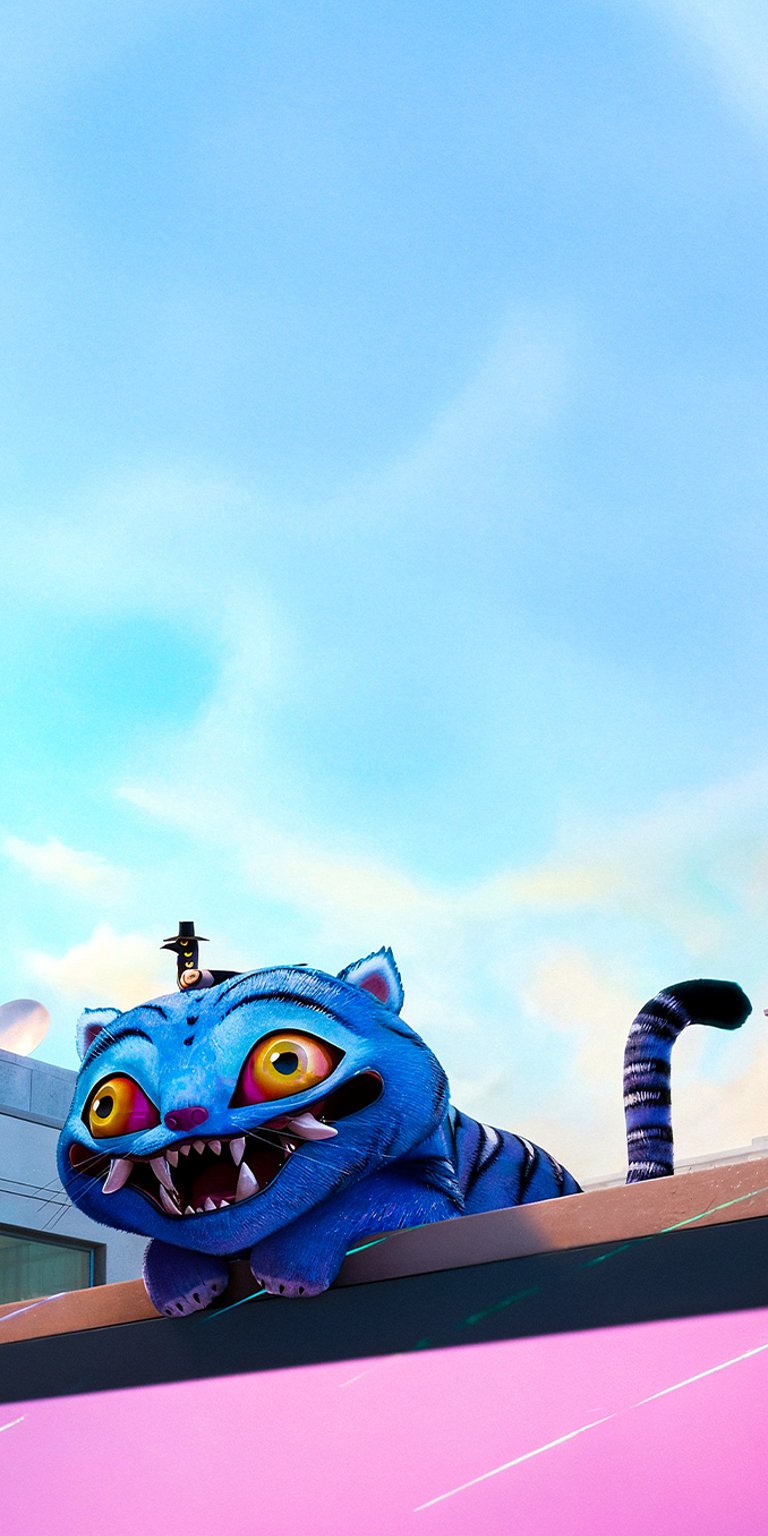 Derpy Tiger wallpaper iPhone 4K