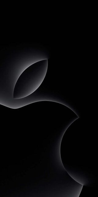 Apple logo 3D dark wallpaper for iPhone