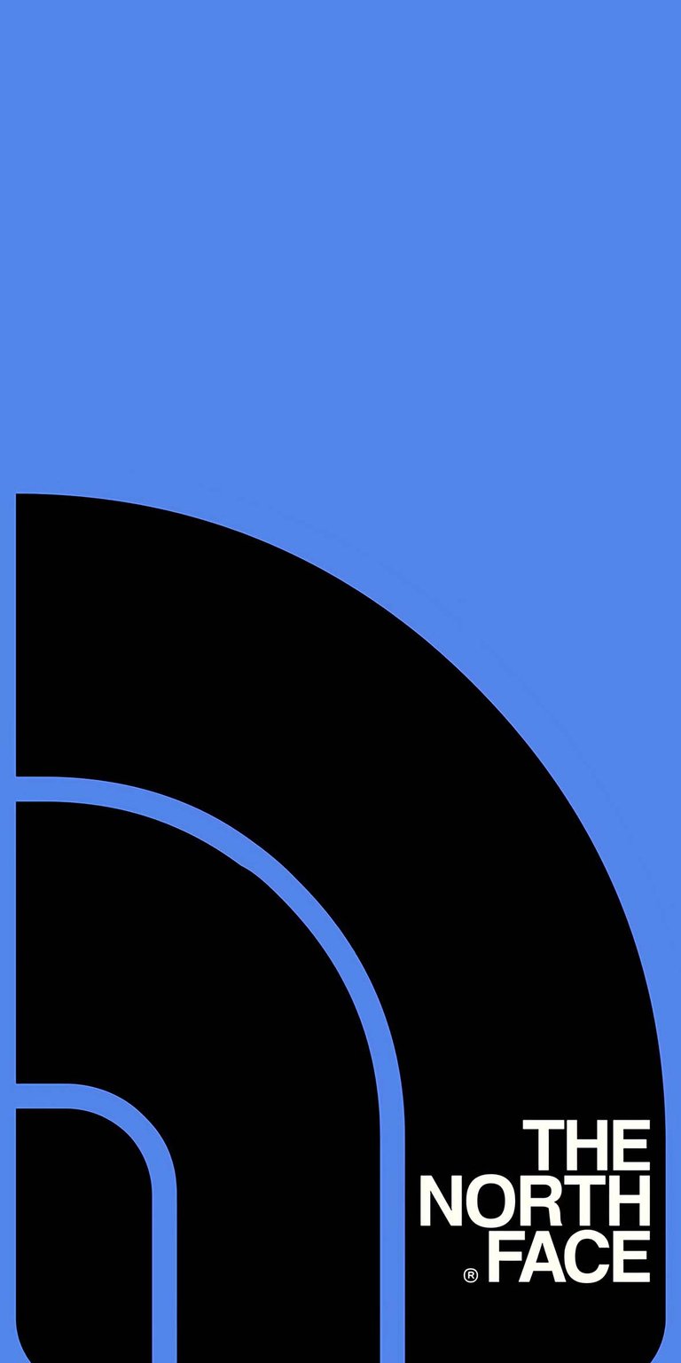 The North Face brand logo iPhone wallpaper for mobile 4K