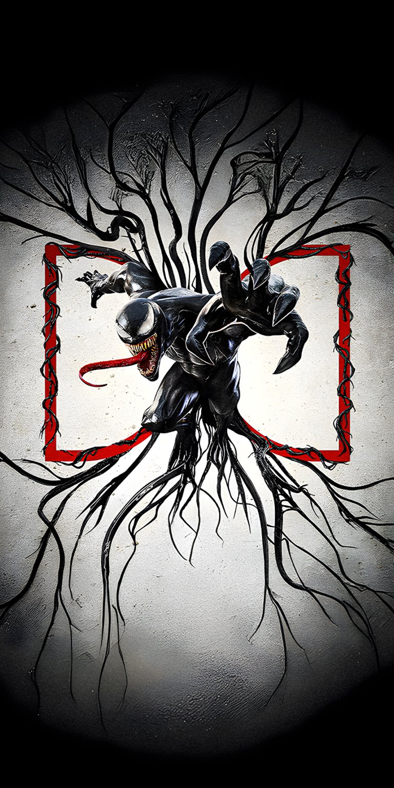 Venom reaching had with veins wallpaper in 4k