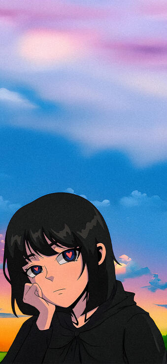 Anime girl matching wallpaper 4k