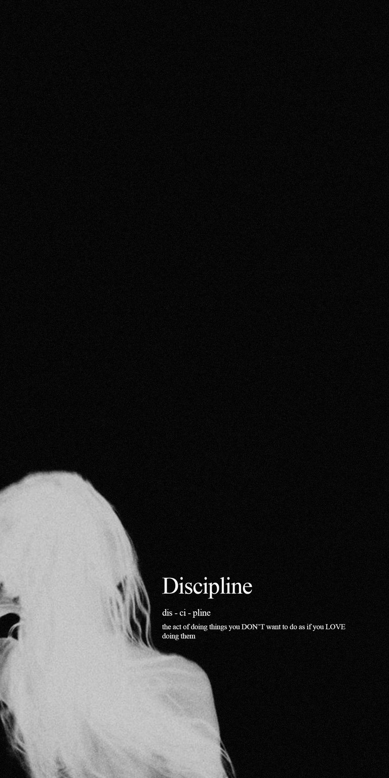 Discipline dark wallpaper 4k iPhone