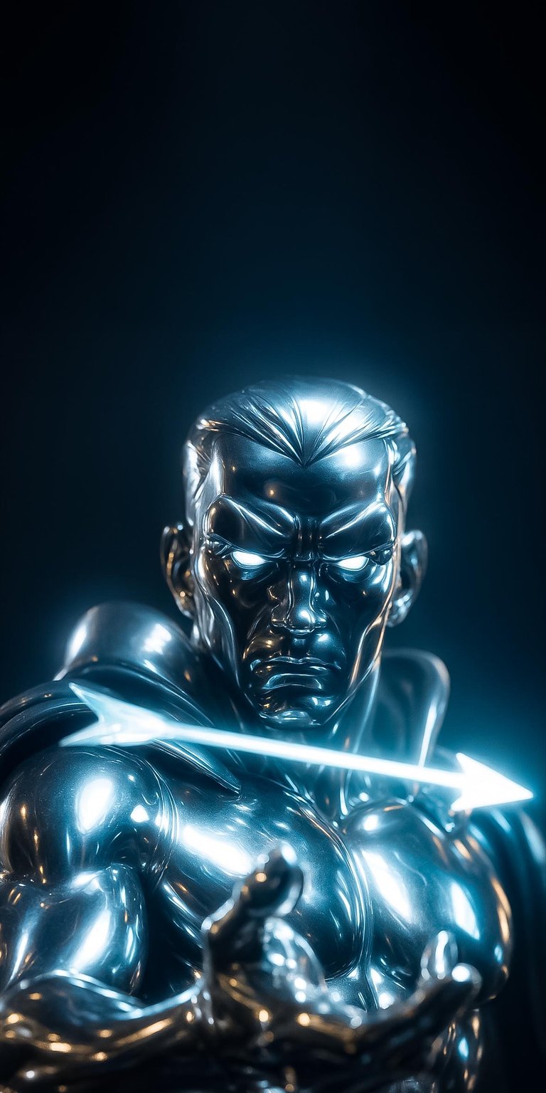 Upgrade your phone look with this Clash Royale Chrome Silver Surfer theme iPhone wallpaper 4K