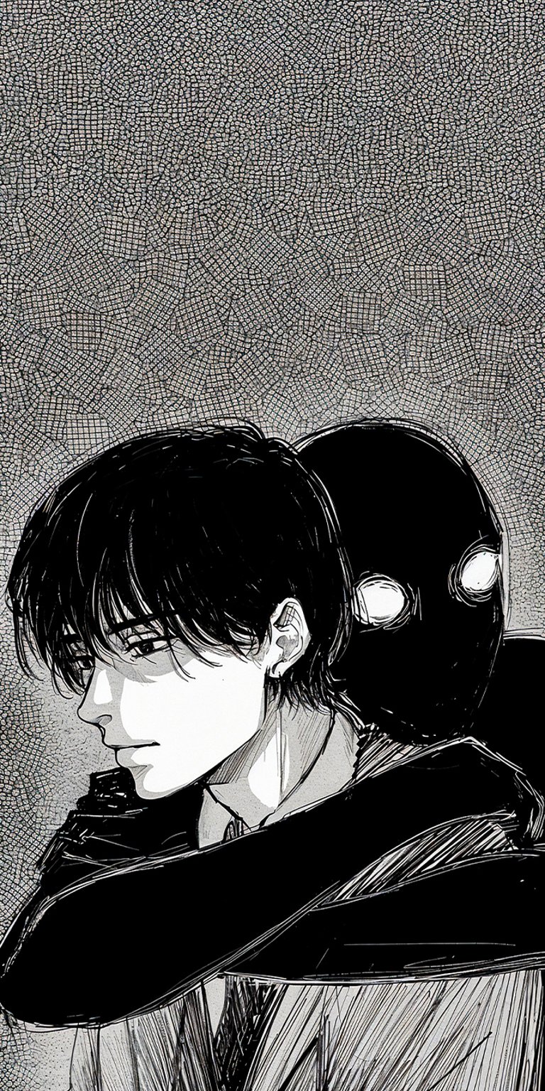 Man with his dark shadow wallpaper iPhone 4K