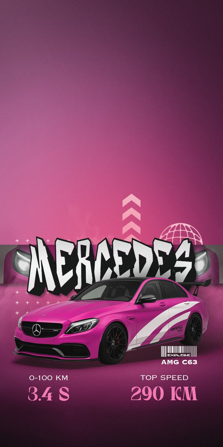 Mercedes-Benz C 63 AMG S W205 Super car 3D design wallpapers