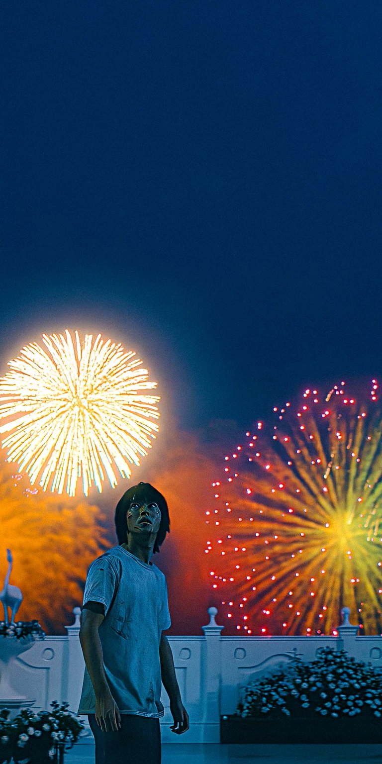 Ryohei Arisu Fireworks Wallpaper iPhone