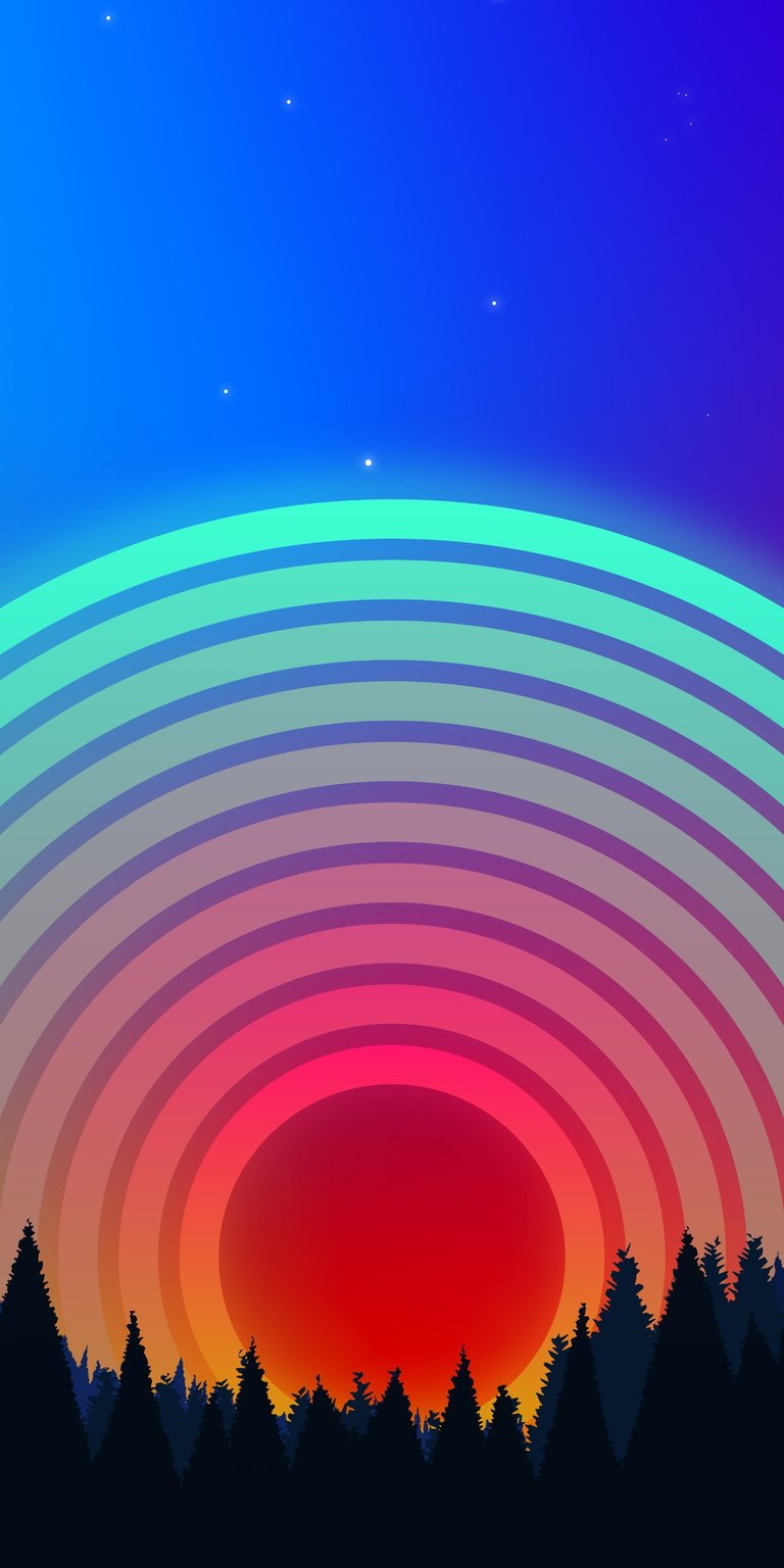 Rings in the sky wallpaper iPhone