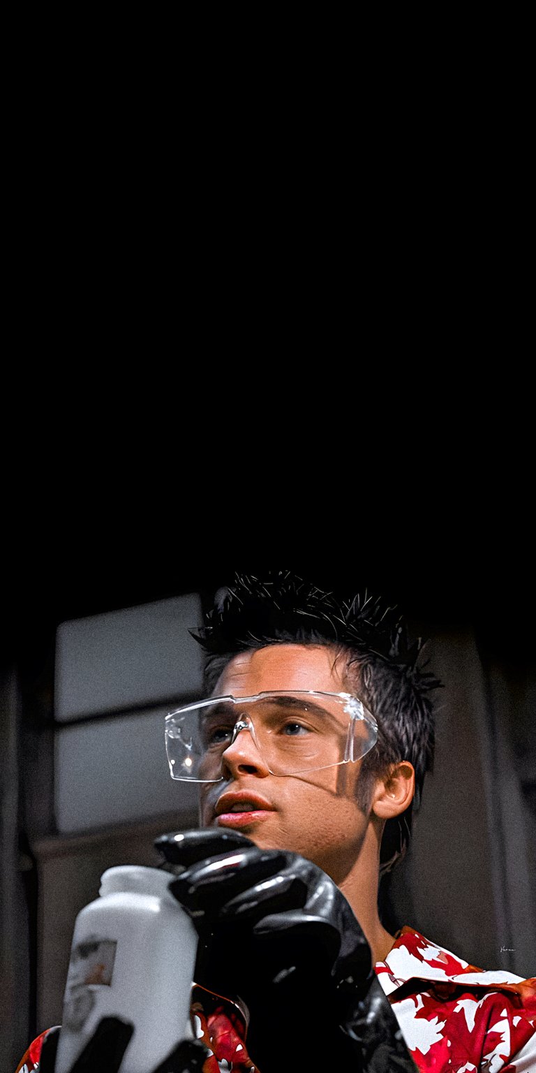 Tyler Durden chemical burn scene wallpaper 4k