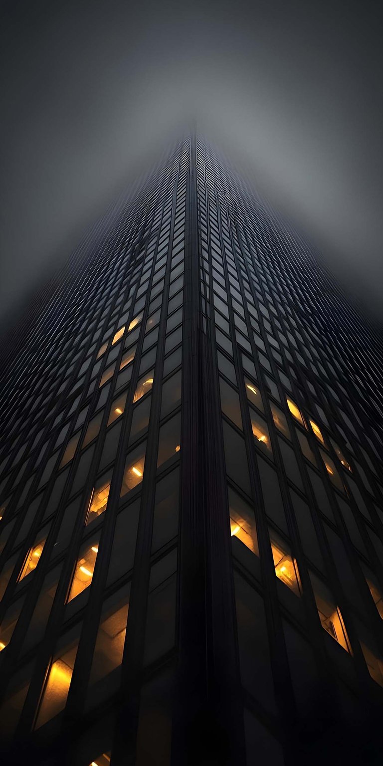 Mist skyscraper wallpaper for iPhone 4k
