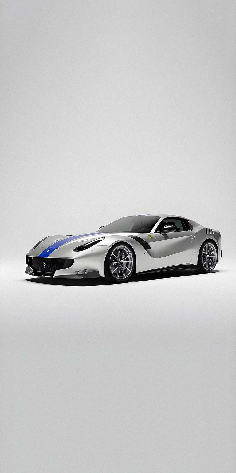 F12 with blue stripe wallpaper for iPhone HD