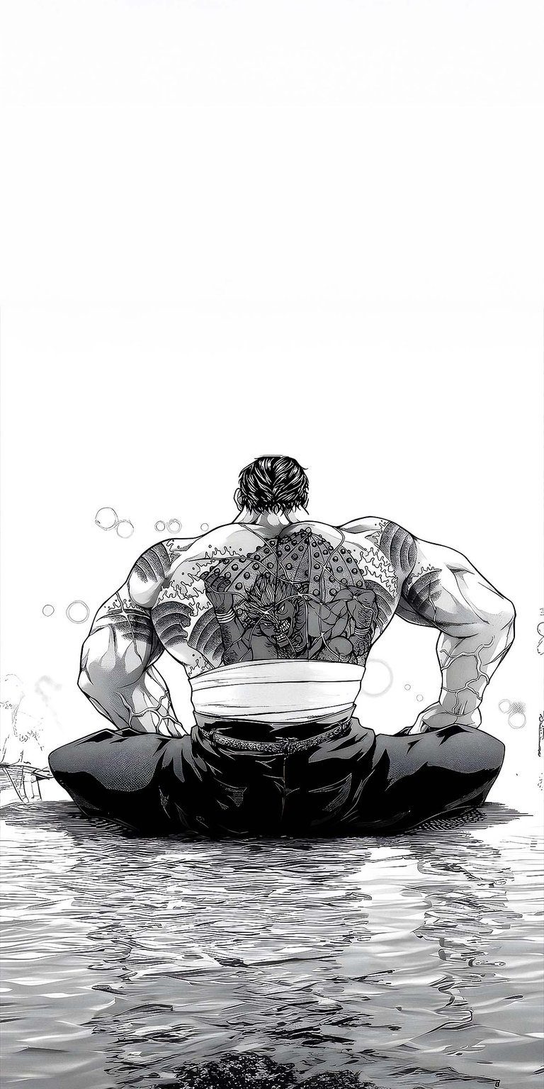Yujiro Hanma tattoos wallpaper iPhone HD