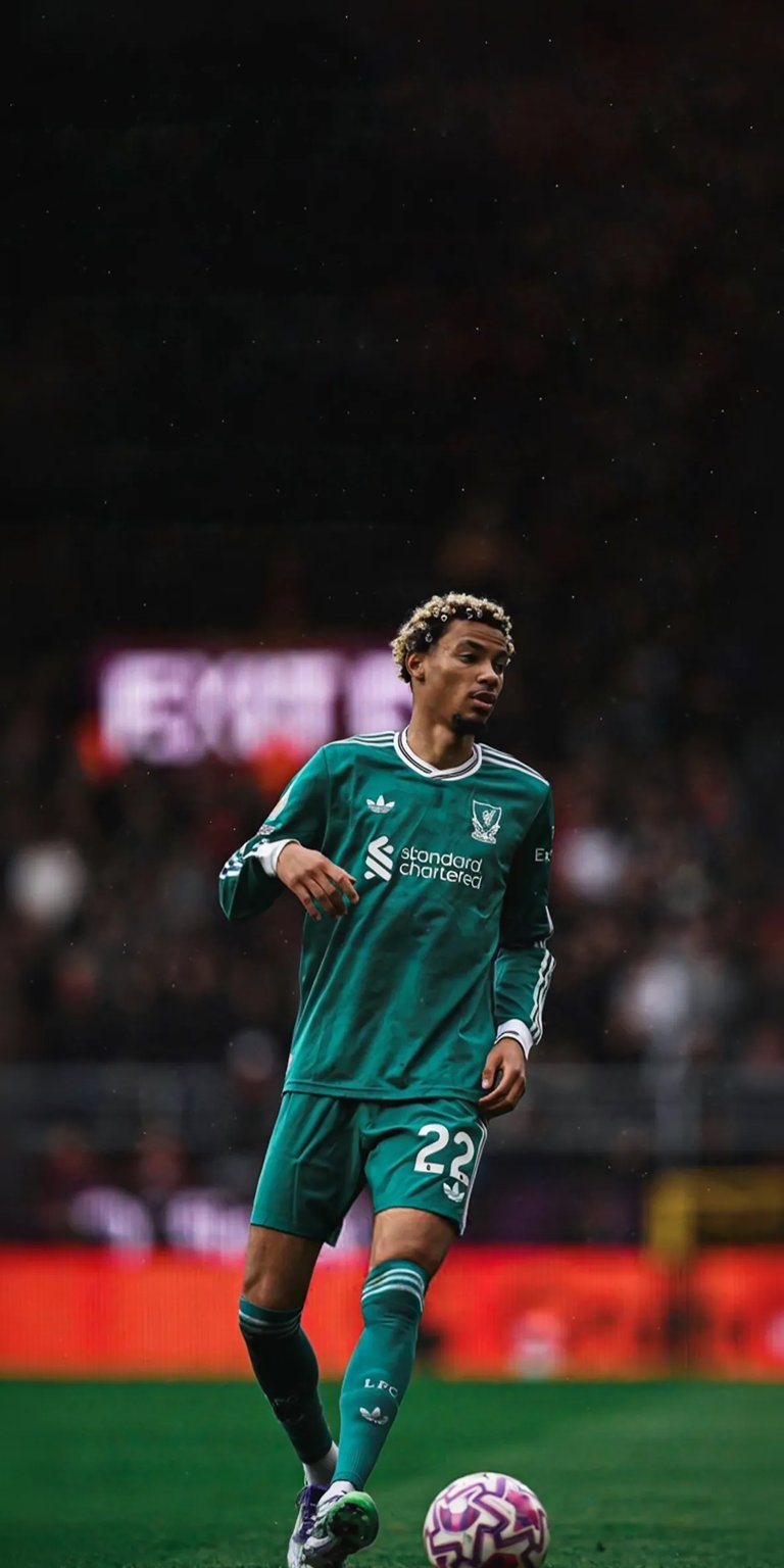 Virgil van Dijk in the field iOS wallpaper 4K