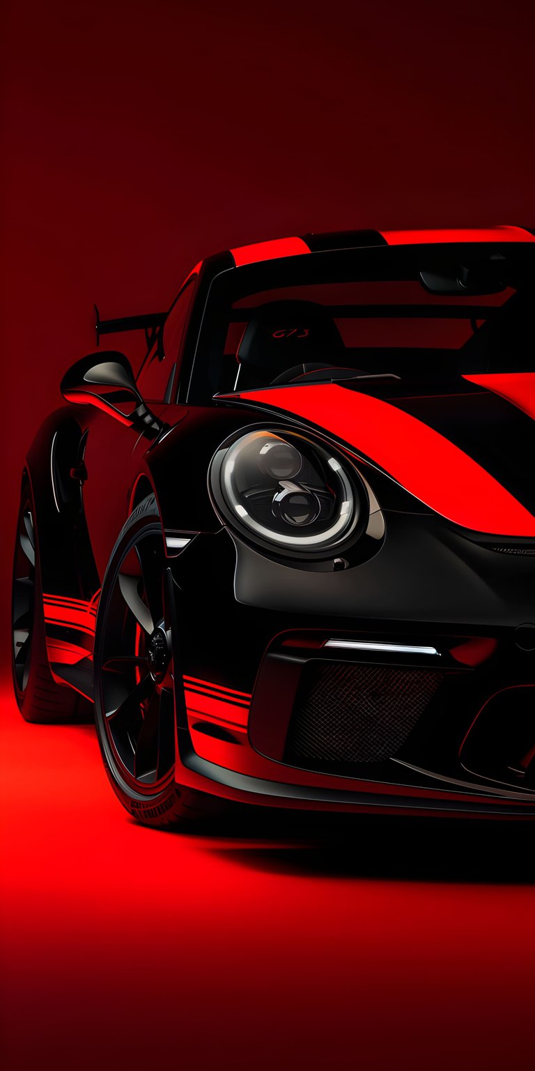 This wallpaper captures the raw power and sleek design of the Porsche 911 GT3 RS (992 generation). Featuring a striking red paint job with black aero accents and carbon fiber details, this image represents the pinnacle of German engineering. Ideal for car lovers who want a high-performance, aggressive look for their mobile device.