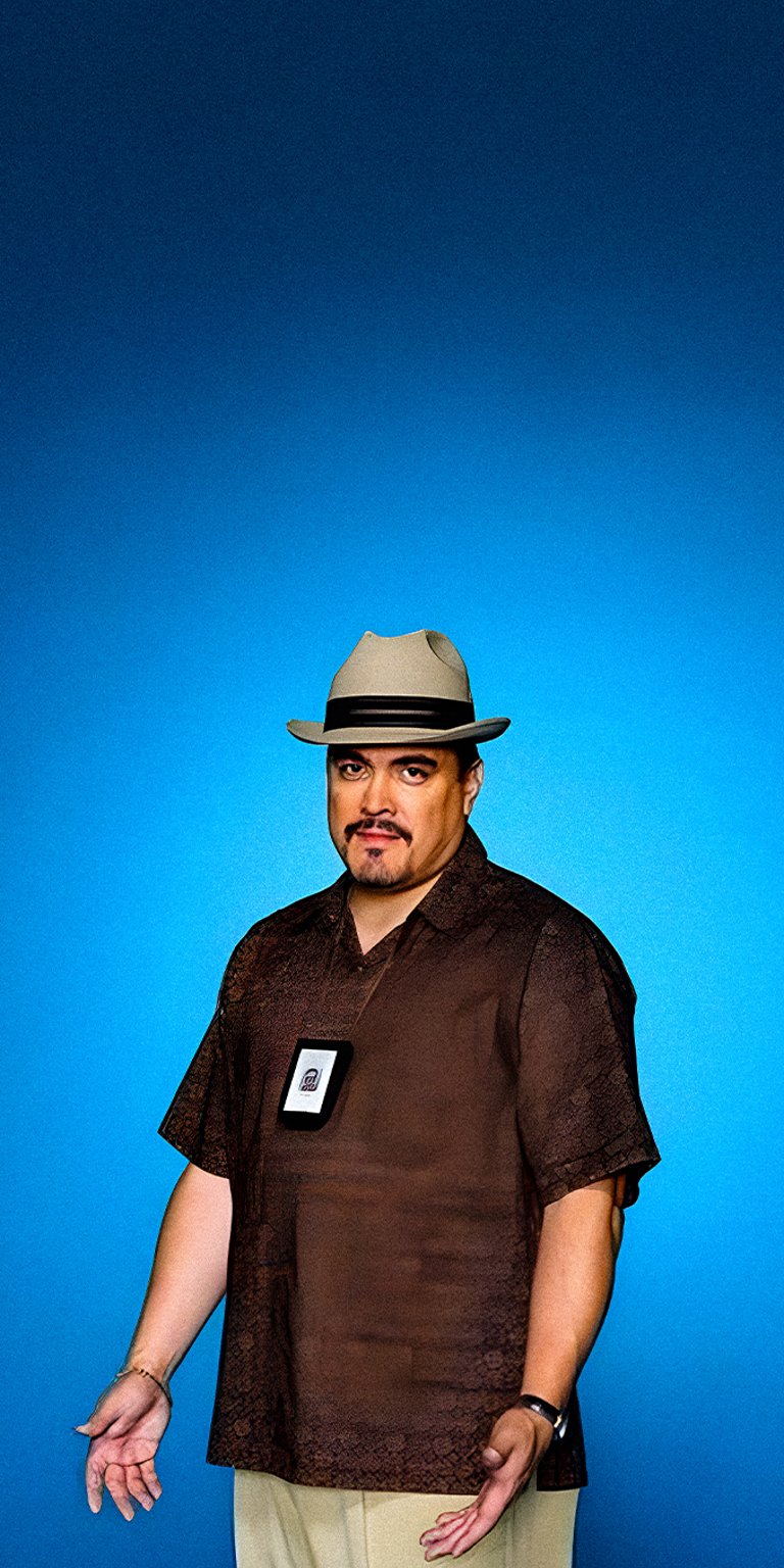 Angel Batista portrait wearing hat lockscreen wallpapers