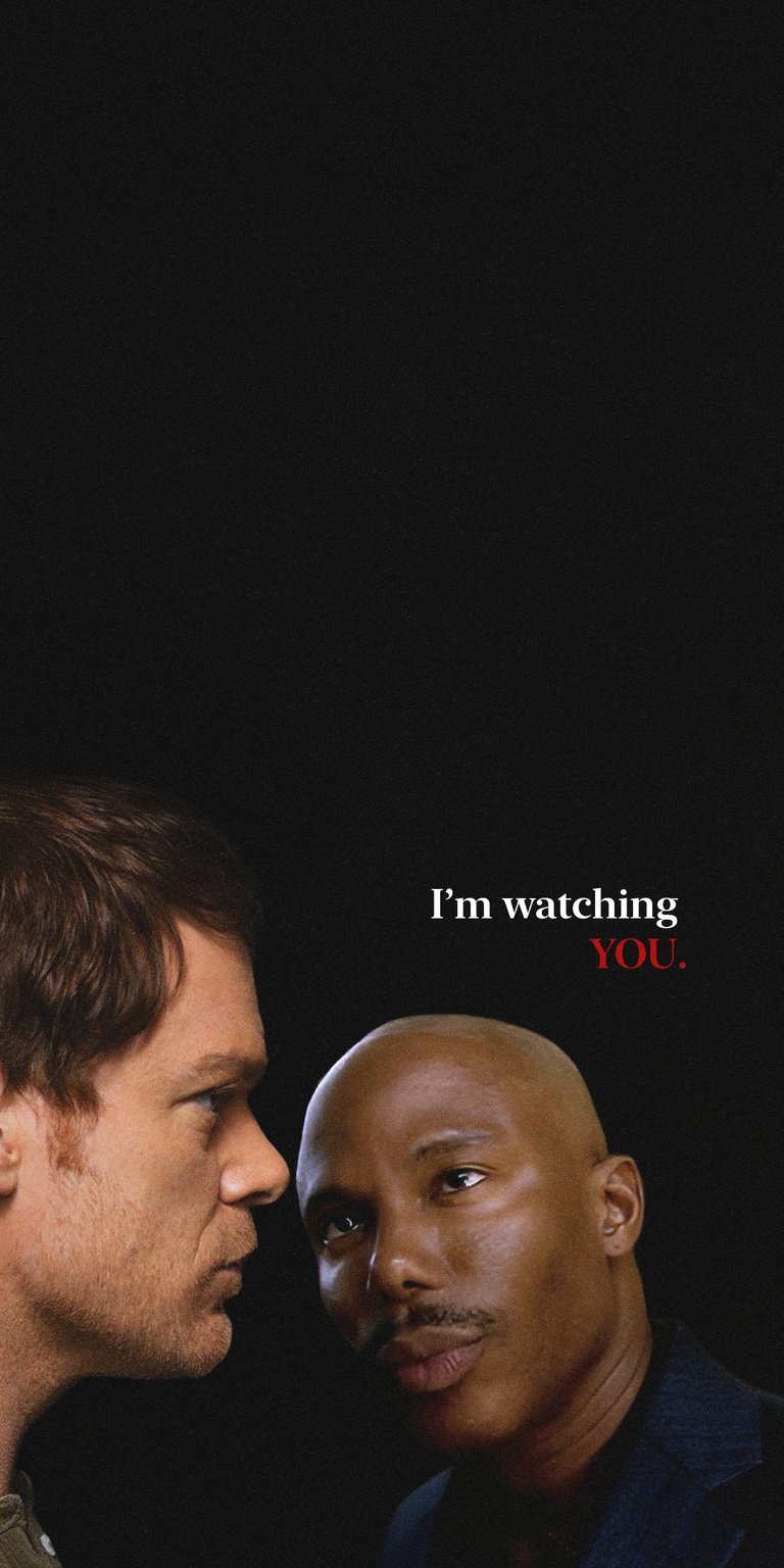 James Doakes and Dexter meme wallpaper for mobile 4K