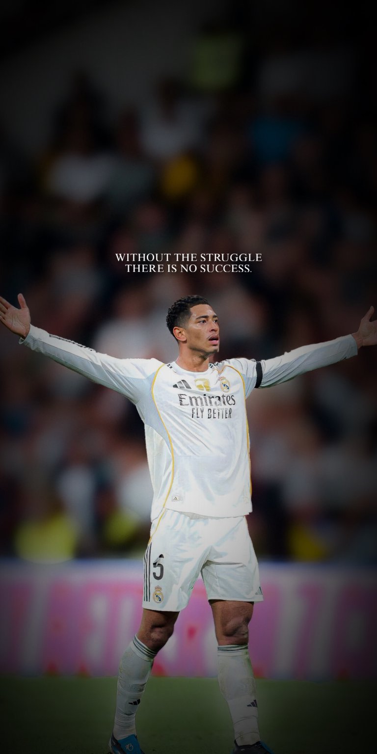 The 4k wallpaper features English professional footballer Jude Bellingham of Real Madrid.