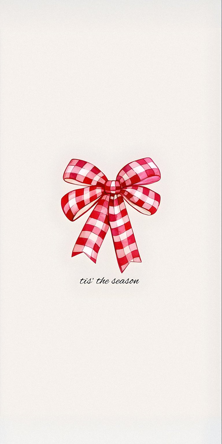 Christmas themed ribbon wallpaper 4k iPhone