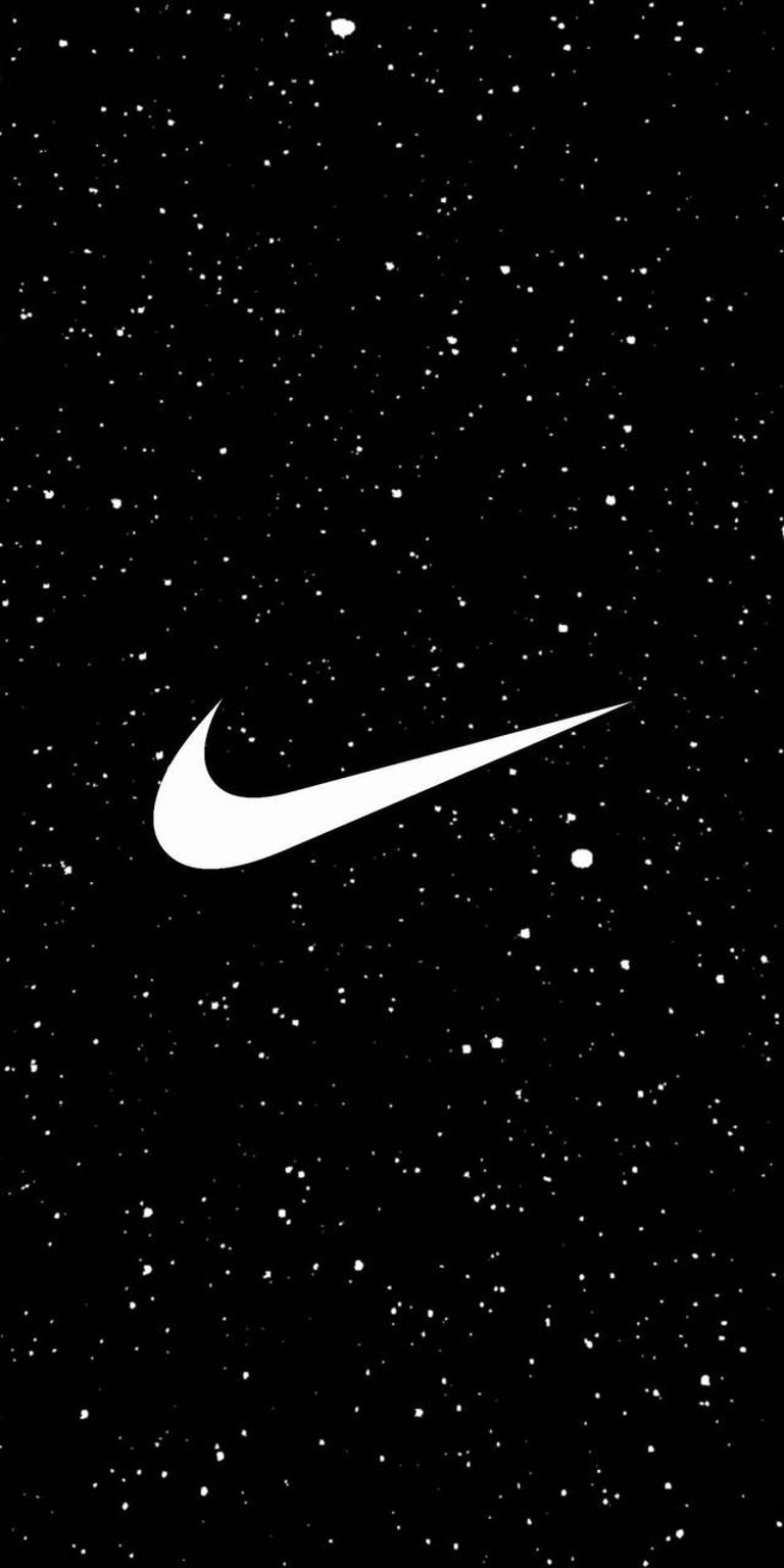Nike logo galaxy background lockscreen wallpaper