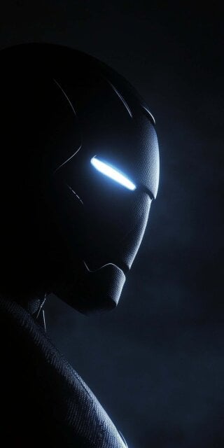 Tony Stark iron suit dark wallpaper for iPhone